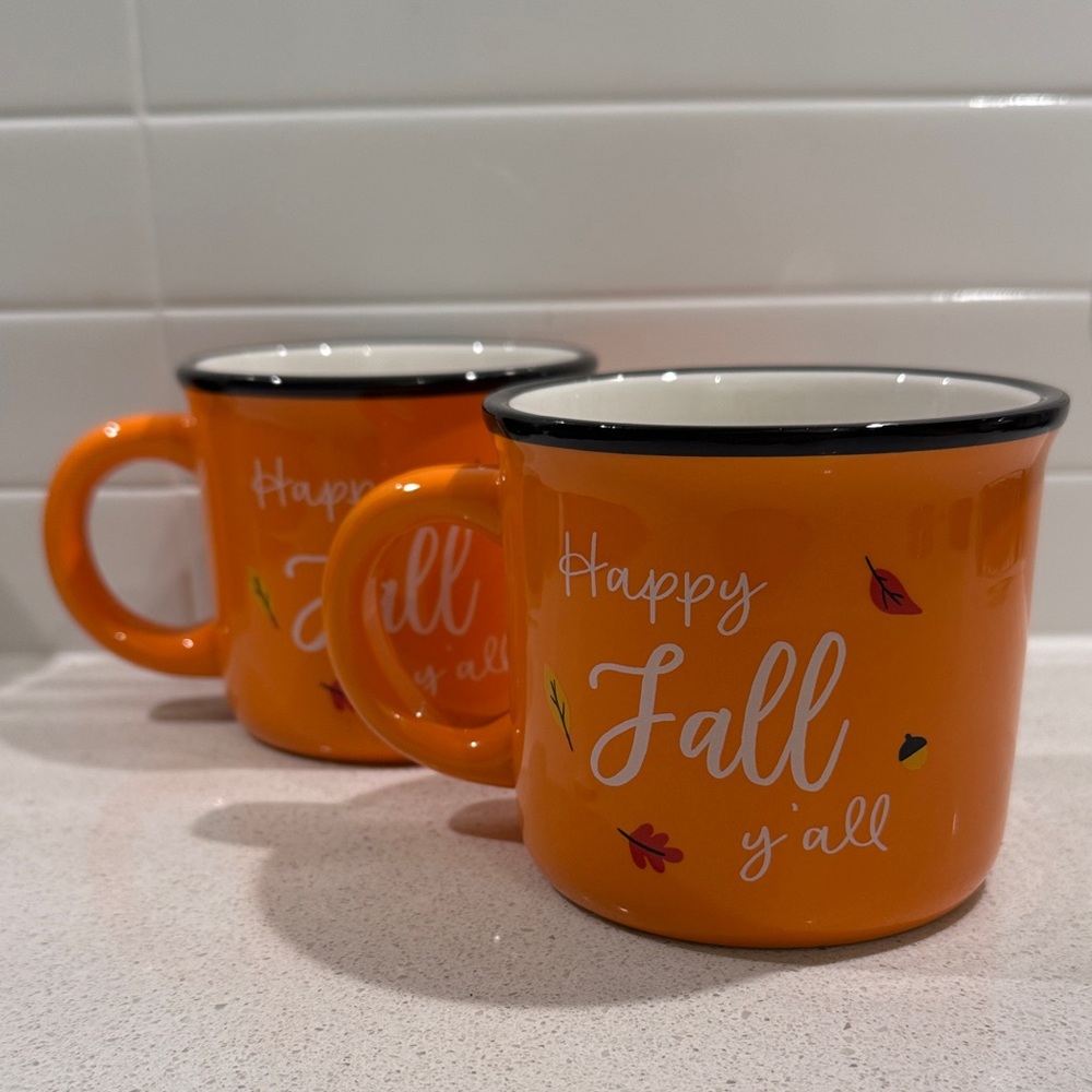 Pearhead Orange Fall Mug Duo
